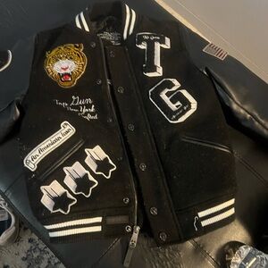 Top Gun Black Varsity Jacket